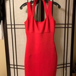 Red guess dress size four.